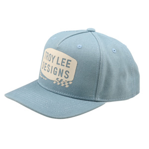 Sportswear Headwear: CURVED SNAPBACK HAT STAMP SMOKE BLUE