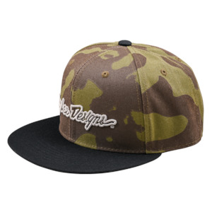 FLAT BILL SNAPBACK SIGNATURE OLIVE CAMO