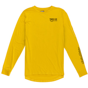 Bike Jerseys: RUCKUS LONG SLEEVE RIDE TEE EYEZ SAFRON