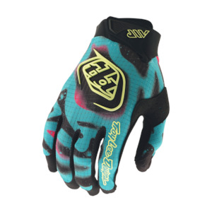 Moto Gloves: AIR GLOVE MEMBRANE BLACK / GLO YELLOW