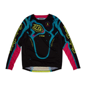 Moto Youth: YOUTH GP PRO JERSEY MEMBRANE BLACK / GLO YELLOW