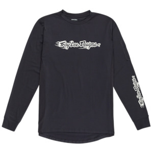 Bike Jerseys: RUCKUS LONG SLEEVE RIDE TEE BURN OUT CARBON