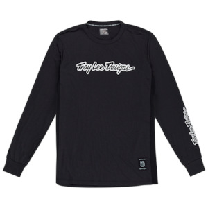 SKYLINE LONG SLEEVE RIDE TEE SIGNATURE BLACK