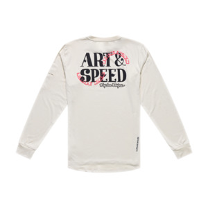 RUCKUS RIDE LONG SLEEVE TEE ART & SPEED PUMICE