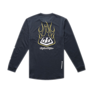 YOUTH RUCKUS RIDE LONG SLEEVE TEE PRESSED CARBON