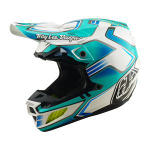 Moto Helmets: SE5 ECE COMPOSITE HELMET CREST REAL TEAL