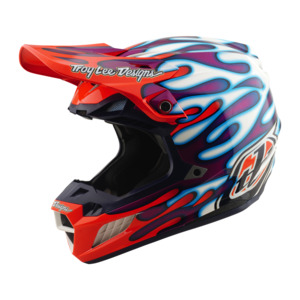 Moto Helmets: SE5 ECE COMPOSITE HELMET OVERSPRAY VIOLET / WHITE