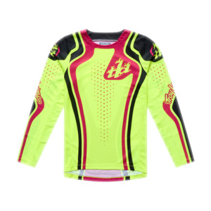 YOUTH GP PRO JERSEY ROLLER FLO YELLOW / FUCHSIA