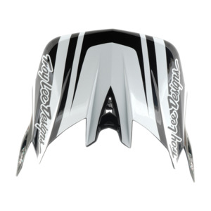 Bike Helmet Parts: D4 VISOR THE LINE CHARCOAL / WHITE