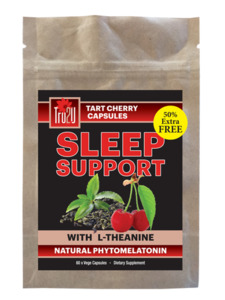 Products: Sleep Support Tart Cherry Skin Capsules w/ L-Theanine - 50% Extra FREE Tru2U