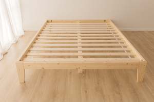 Affordable Wooden Bed Frame: King Bed Frame