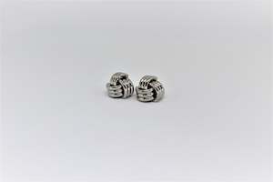 Products: Knot Clip On Earrings Silver
