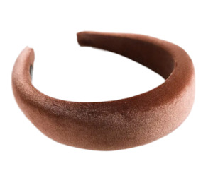 Velvet Headband Coffee