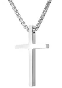 Small Stainless Steel Cross Silver