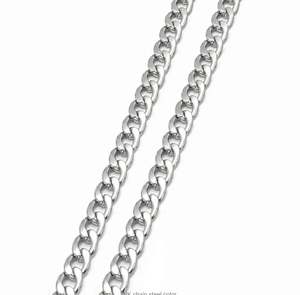 Curb Stainless Steel Necklace Chain Silver 50cm