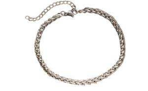 Stainless Steel Cuban Style Bracelet Silver