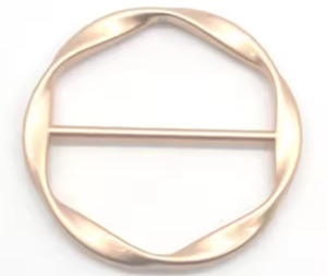 Scarves: Matt Gold Buckle