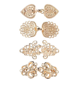 Scarves: Cardigan Or Scarfe Duck Clip Gold X 1 each