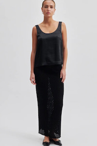 Women's Skirts: Second Female Black Gilly Knit Skirt