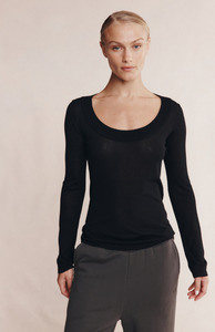 We Wear New Zealand: Marle Black Veneda Top