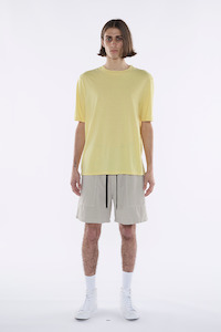 Bassike Hazelnut Beach Cotton Short