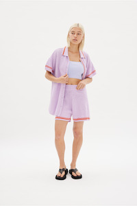 Shorts: LMND Neon Lilac + Coral Soller Short