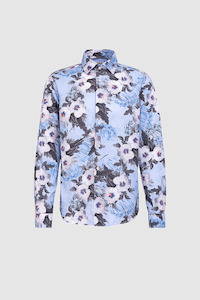 Fil Noir Blue Treviso Shirt