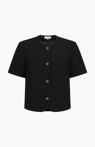 Harris Tapper: Harris Tapper Black Short Sleeve Tilmens Jacket