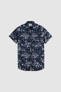 Scotch & Soda Blue Fireworks Poplin Shirt