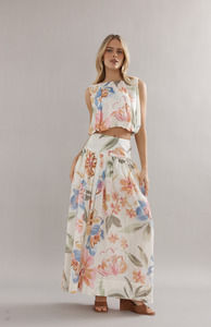 Womens Skirts: Caitlin Crisp Tea Party Capri Skirt