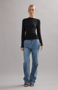 Caitlin Crisp: Caitlin Crisp Black Beau Merino Top