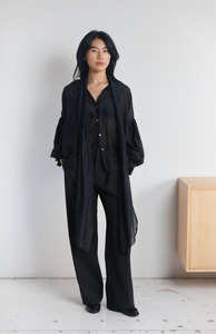 Mahsa Black Bow Blouse