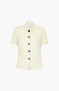 Harris Tapper Bone Short Sleeve Bardot Blazer