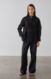 Laing: Laing Black Tab Cuff Pant