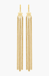 Earrings 1: Zoe & Morgan 22K Gold Plate Aria Earrings