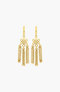 Earrings 1: Zoe & Morgan 22K Gold Plate Ether Earrings