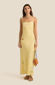Soleil Soleil: Soleil Soleil Charm Embroidery Lana Dress