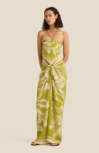 Soleil Soleil: Soleil Soleil Eden Silk Square Pareo