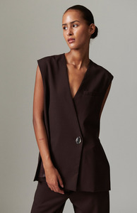 Day Chocolate Plum Francine Waistcoat