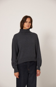 Francie Shadow Grey Albers Turtle Neck
