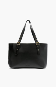 Brie Leon Black Everyday East-West Tote