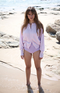 Liya Antwerp: Liya Antwerp Powder Pink Anna Cardigan