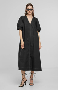 End Of Season Sale Collection: Second Female Black Larkini New Maxi Dress