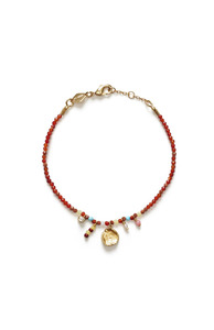 Anni Lu Gold Maroon Harmony Bracelet