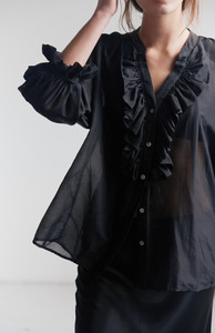 Mahsa: Mahsa Black Liberty Jane Blouse