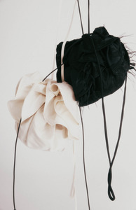 Harris Tapper: Harris Tapper Black Beaded Onassis Bag