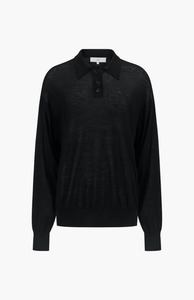 Harris Tapper Black Long Sleeve Orwell Polo