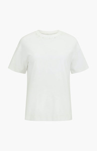 Harris Tapper White Lotte Beaded T-Shirt