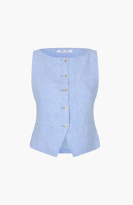 Samsoe Samsoe: Samsøe Samsøe Bel Air Blue Mel. Saloves Vest