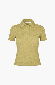 Samsoe Samsoe: Samsøe Samsøe Sage Green Sadaisy SS Polo Tee